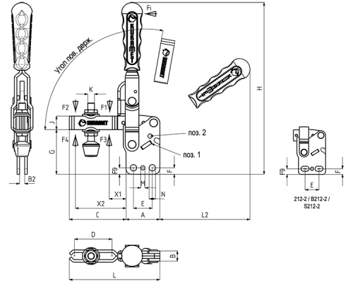 Прижимы S212-0 Kukamet