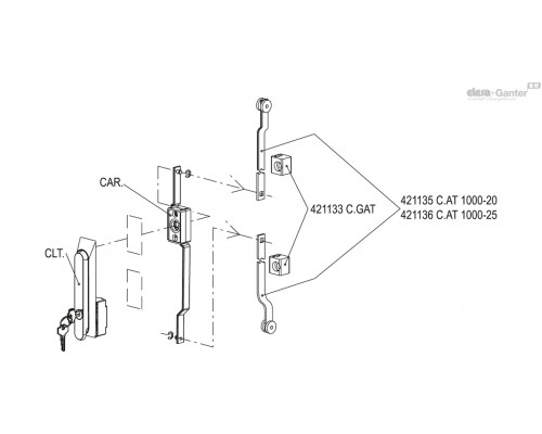 Замок CLTU.160-EU-IP (421169) ELESA+GANTER