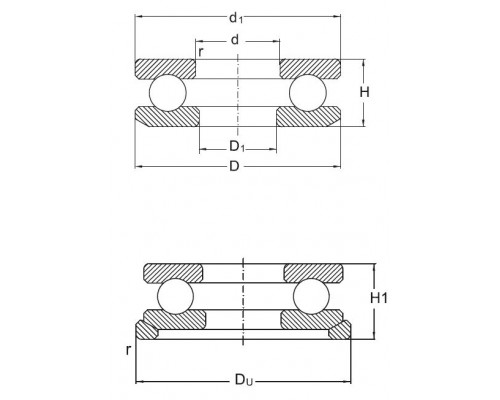 Подшипник 53230MP + U230