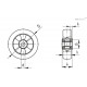 Колесо RE.F2-100-RSL (452411) ELESA+GANTER