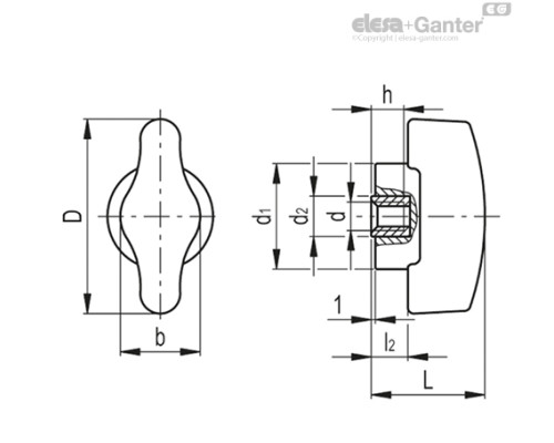 Лепестковый винт с ограничением крутящего момента CTD.48 B-M5-3-C9 (221902-C9) ELESA+GANTER Лепестковый винт с ограничением крутящего момента CTD.48 B-M5-3-C9 (221902-C9) ELESA+GANTER