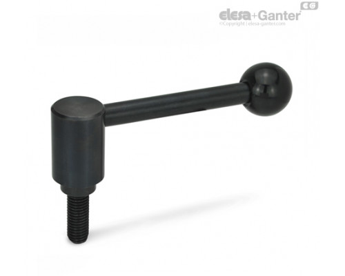 Ручка рычажного типа с функцией защиты GN 312-24-M10-32-D ELESA+GANTER