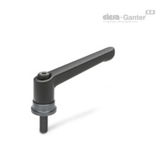 Регулируемая ручка рычажного типа GN 300.4-108-M12-34-SW ELESA+GANTER