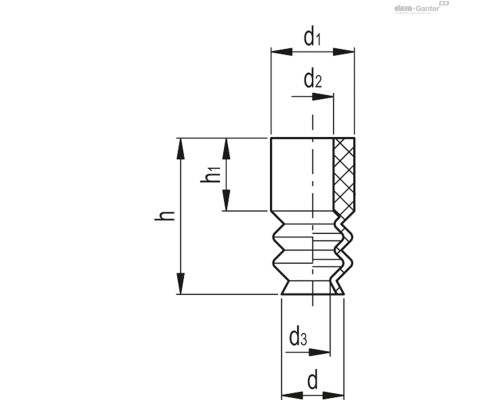 Вакуумная присоска VVL-06-S (VV.56003) ELESA+GANTER