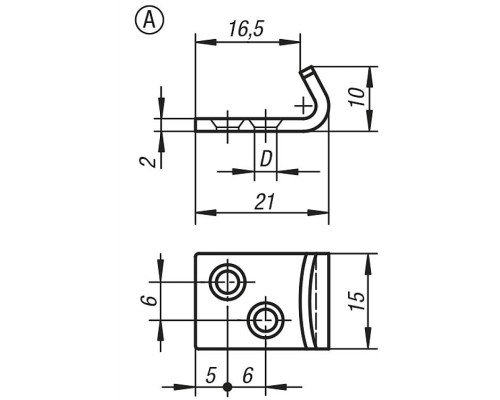 Защелка K0050.9135211 Kipp