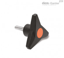Трёхлепестковая ручка VB.839/63 p-M8x25-SOFT-C2 (64822-C2) ELESA+GANTER