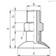 Вакуумная присоска VVH-40-G1/4-T-S (VV.52091) ELESA+GANTER