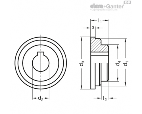 Воротниковая втулка GN 268-50-K12 ELESA+GANTER