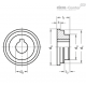 Воротниковая втулка GN 268-50-K12 ELESA+GANTER