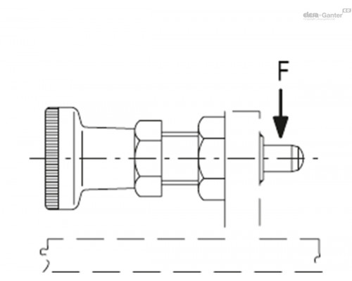 Штифт стопорный PMT.100-SST-10-M20x1,5-A-VD (194562) ELESA+GANTER