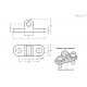 Монтажный блок GN 3492-16-M8-B-NI-GS ELESA+GANTER