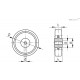Колесо RE.F4-150-RBL (451403) ELESA+GANTER