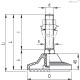 Регулируемая опора LV.A-125-APS-AS-M20x95 (310961) ELESA+GANTER