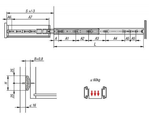 Направляющие K1578.0300 Kipp
