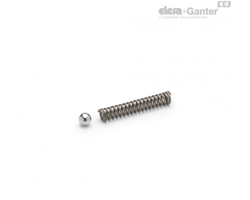 Шарик и пружина MS.D3 (35001) ELESA+GANTER