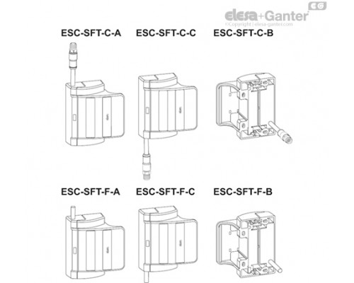 Ручка ESC-SFT.110-5-NC+NC-F-A-5 (225061) ELESA+GANTER