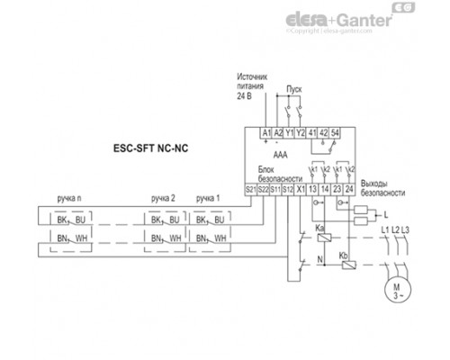 Ручка ESC-SFT.110-5-NC+NC-F-A-5 (225061) ELESA+GANTER