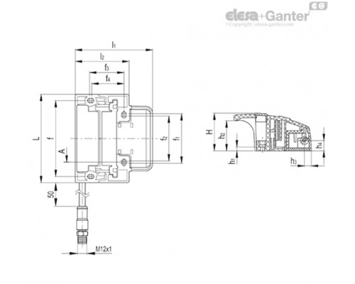 Ручка ESC-SFT.110-5-NC+NO-C-A (225071) ELESA+GANTER