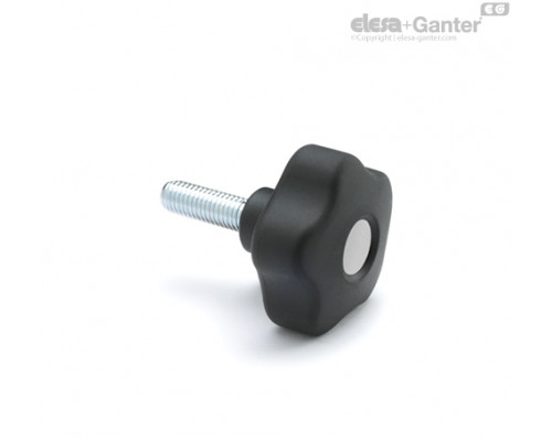 Лепестковая поворотная ручка VCT.66 p-M12x30-SOFT-C3 (170033-C3) ELESA+GANTER