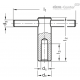 Гайка со сквозным отверстием DIN 6305-M10 ELESA+GANTER