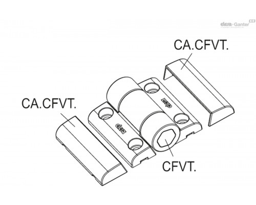 Петля CFVT.53 CH-5-115-1.7 (427718) ELESA+GANTER
