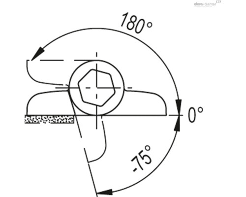 Петля CFVT.53 CH-5-115-1.7 (427718) ELESA+GANTER