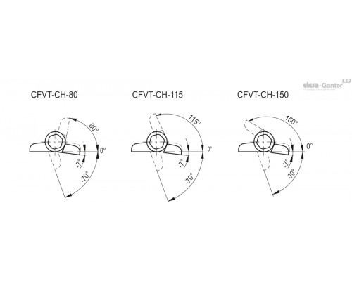 Петля CFVT.53 CH-5-115-1.7 (427718) ELESA+GANTER