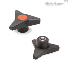Трёхлепестковая ручка VB.839/100 SST-M12-SOFT-C2 (64878-C2) ELESA+GANTER