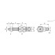Крепление VPA-08-65-G1/8-M-L (VV.39104) ELESA+GANTER