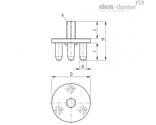 Инструмент для монтажа регулируемых ручек MT-ERX.63 (233093) ELESA+GANTER