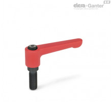Плоская регулируемая ручка рычажного типа GN 302-78-M10-50-RS ELESA+GANTER