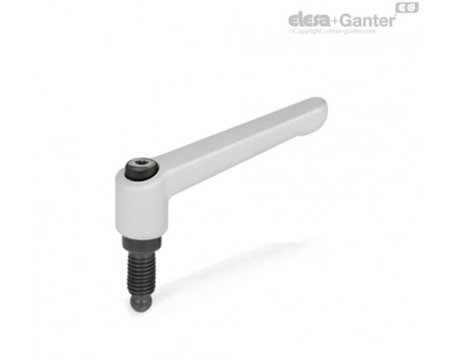 Регулируемая ручка рычажного типа GN 306-45-M6-20-KD-SR ELESA+GANTER