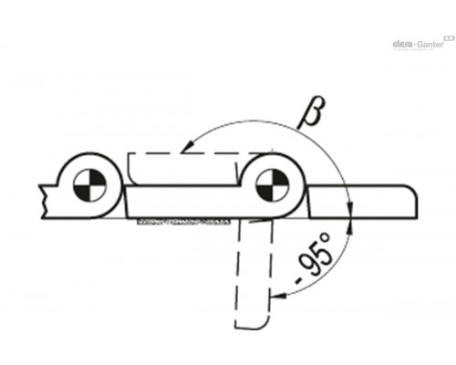 Петля CFI.60-30/30 SH-6-C33 (424411-C33) ELESA+GANTER