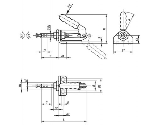 Зажимы K0084.0450 Kipp