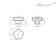 Лепестковая ручка GN 5336-50-B10-C-MT ELESA+GANTER