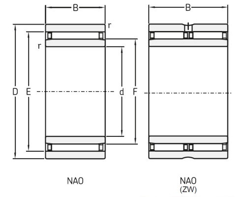 Подшипник NAO 12X28X12-IS1 Подшипник NAO 12X28X12-IS1