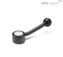 Плоская ручка рычажного типа GN 125-36-M10-D ELESA+GANTER