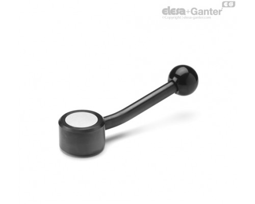Плоская ручка рычажного типа GN 125-36-M10-D ELESA+GANTER