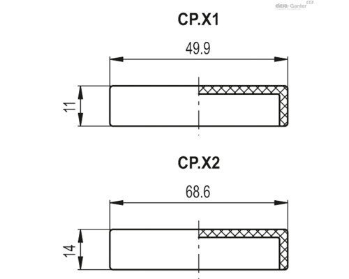 Колпачок CP.X2 (CE.40102) ELESA+GANTER Колпачок CP.X2 (CE.40102) ELESA+GANTER