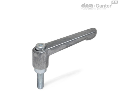 Регулируемая ручка рычажного типа GN 300.2-22-M5-12-RH ELESA+GANTER Регулируемая ручка рычажного типа GN 300.2-22-M5-12-RH ELESA+GANTER