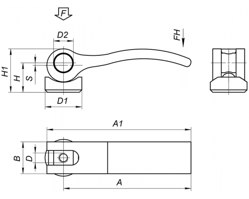 Рычаг A00360.12590434 Алтервиа