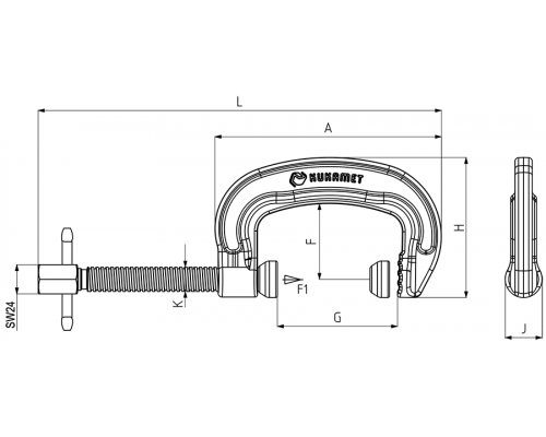 Струбцины 831-3 Kukamet