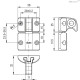 Фиксатор BMS.L-32-25-CH4 (627006) ELESA+GANTER