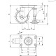 Колесико RLE.FF-100-SBP-AS-N (451583) ELESA+GANTER