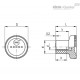 Ручка с накаткой EKK.21-SST M5-SAN-C16 (153159-C16) ELESA+GANTER