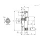 Маховик VRTP.200-GXX2 A-16+I-K (CE.33221-R-K) ELESA+GANTER