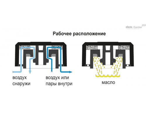 Крышка сапуна SFF.40-3/4+F+a (53803) ELESA+GANTER
