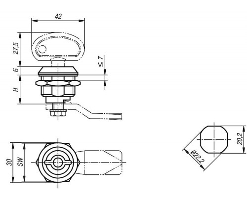 Замок K0524.9 Kipp
