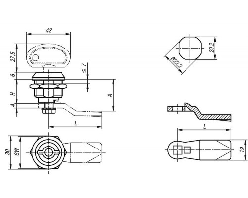 Замок K0524.9 Kipp