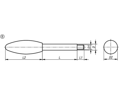 Рукоятка K0179.410X65 Kipp